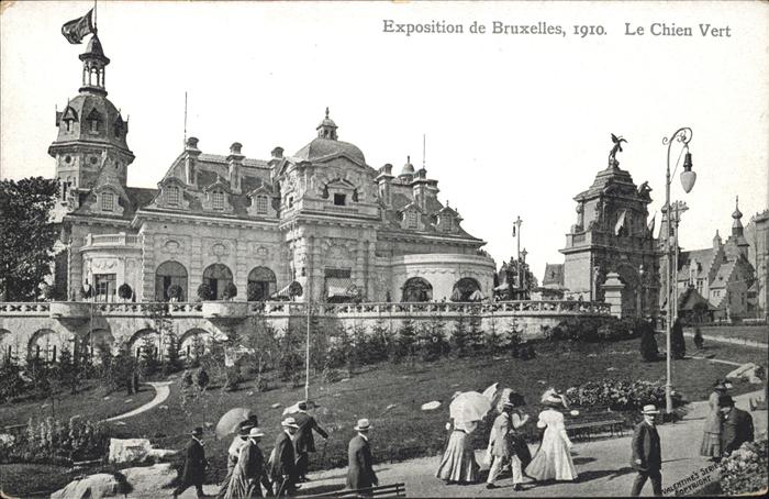 Exposition Bruxelles 1910 Le Chien Vert