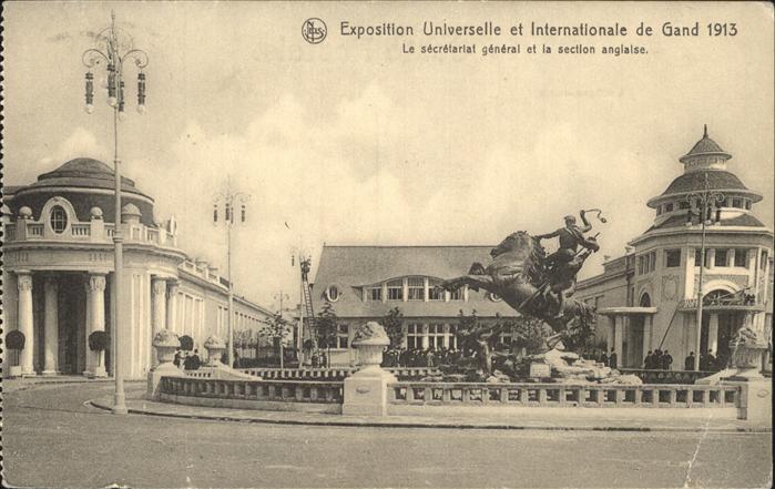 Exposition Universelle Gand 1913 Secretariat general section annglaise