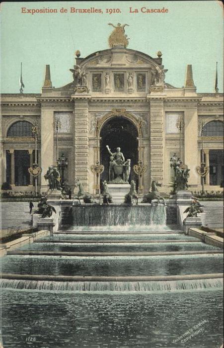 Exposition Bruxelles 1910 La Cascade