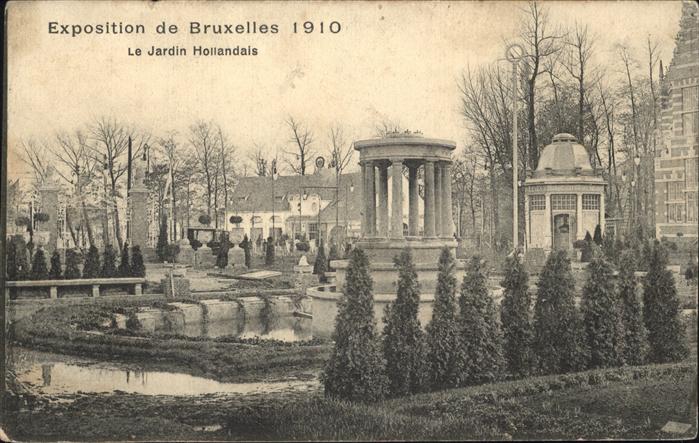 Exposition Bruxelles 1910 Jardin Hollandais