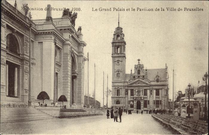 Exposition Bruxelles 1910 Grand Palais Pavillon de la Ville de Br