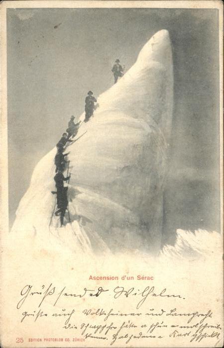 Bergsteigen Klettern Ascension d_un Serac