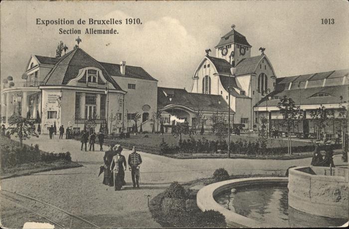 Exposition Bruxelles 1910 Section Allemande