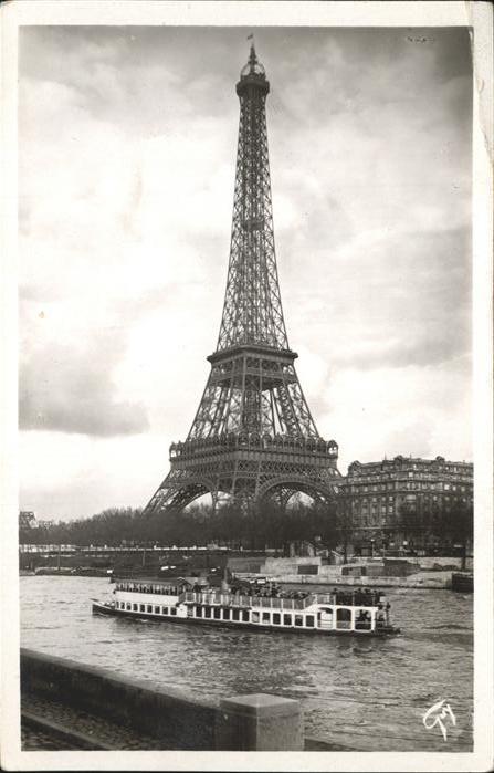 Eiffelturm La Tour Eiffel Binnenschiff Paris