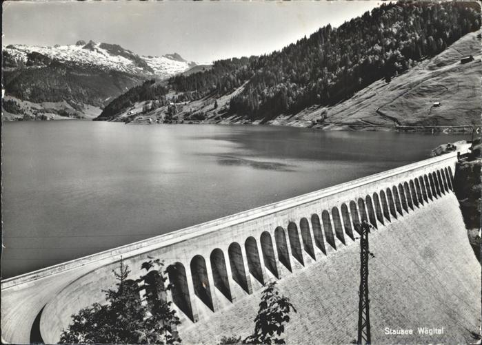 Staudamm Pumpspeicherkraftwerk Wägital Stausee