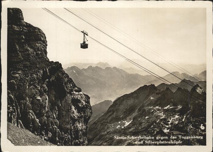 Seilbahn Säntis Toggenberg Silberplattenköpfe