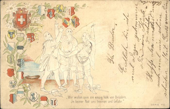 Tell Wilhelm Rütlischwur Schweiz Wappen