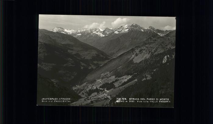 Passo del Giovo Jaufenpass Strade del Passo Monte