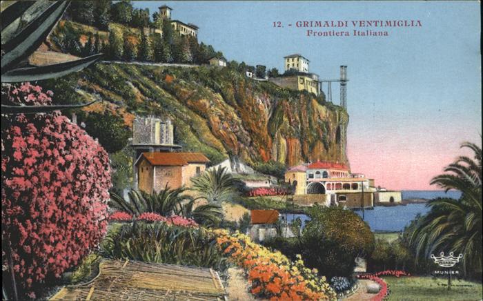 Grimaldi Menton Alpes Maritimes Frontiera Italiana