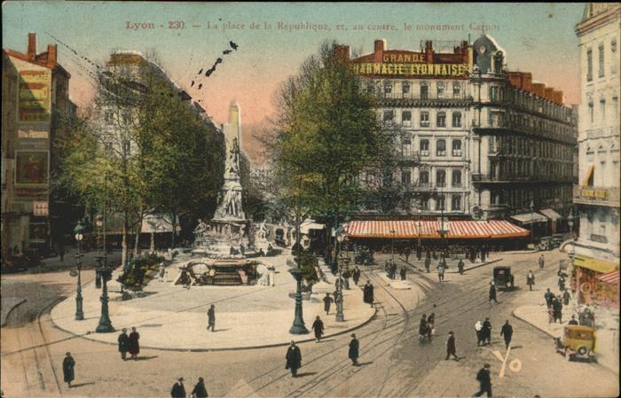 Lyon France la Place de la Republique
