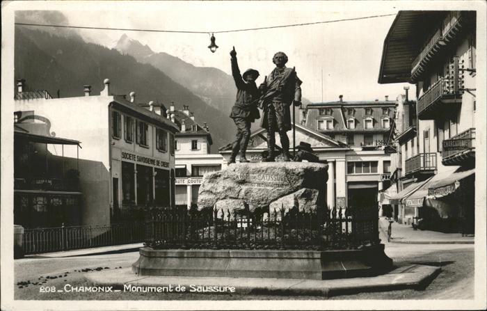 Chamonix Monument de Saussure