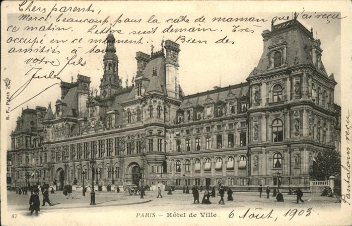 Paris Hotel de ville