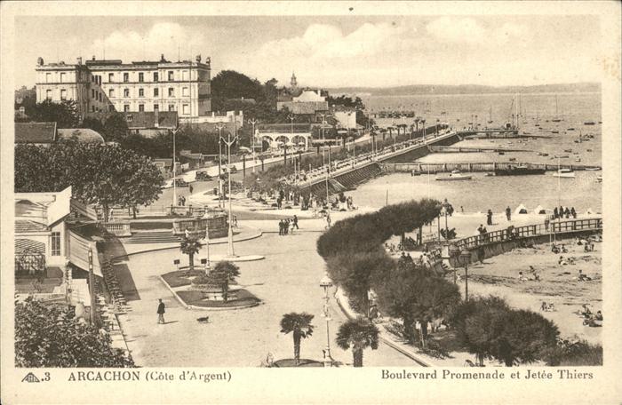 Arcachon Gironde Promenade Jetee Thiers