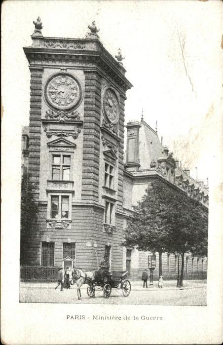 Paris Ministere de la Guerre