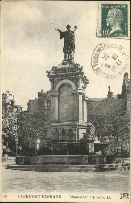 Clermont Ferrand Puy de Dome Monument d_Urbain II.