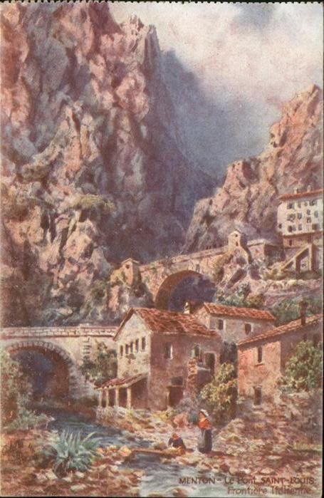 Menton Alpes Maritimes Le Pont Saint-Louis