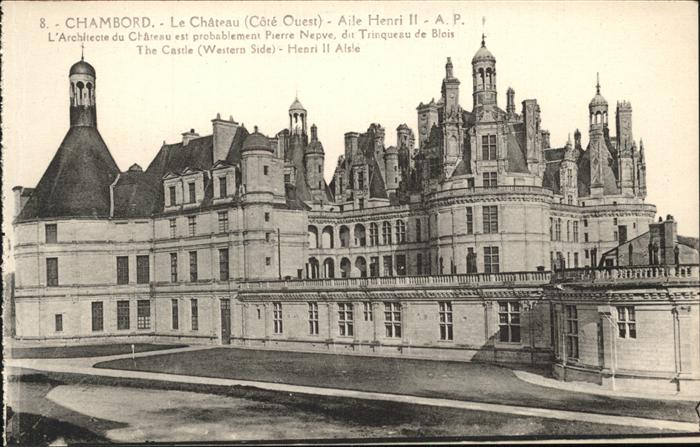 Chambord Blois Le Chateau