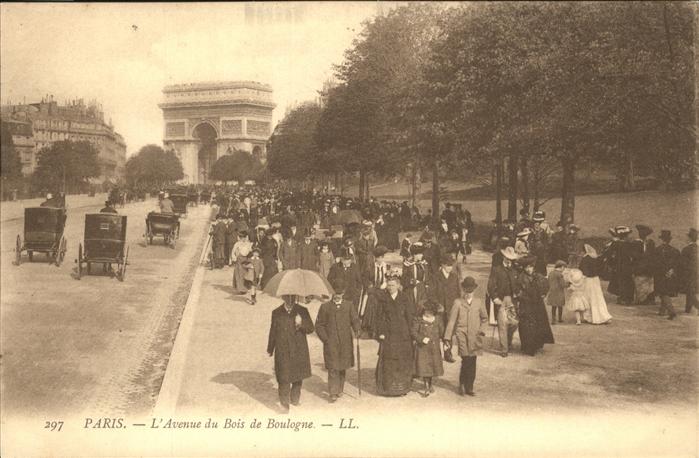 Paris l'Avenue du Bois de Boulogne
