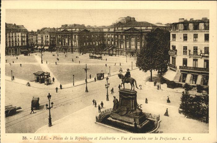 Lille Nord Places de la Republique Faidherbe