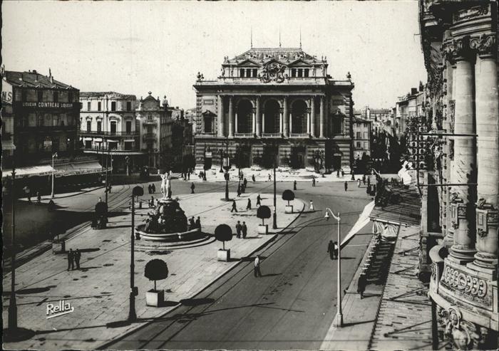 Montpellier Herault La place de la Comedie