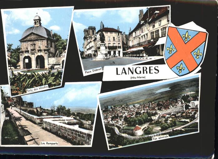 Langres Porte des Moulins Place Diderot Les Rem
