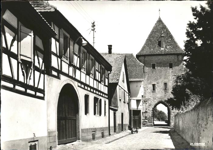 Turckheim Haut Rhin Porte du Brand rue des Vignerons