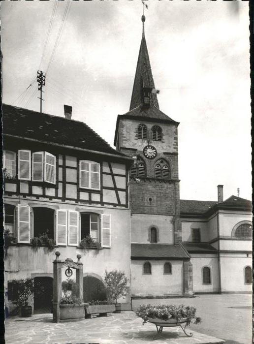 Turckheim Haut Rhin La mairie l'eglise