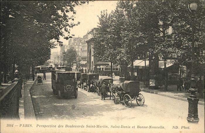Paris Boulevards Saint-Martin Saint-Denis Bon