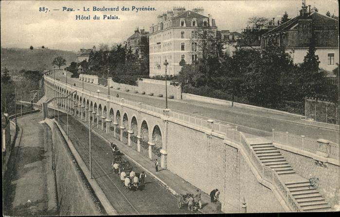 Pau 64 Le Boulevard des Pyrenees Hotel du Pala