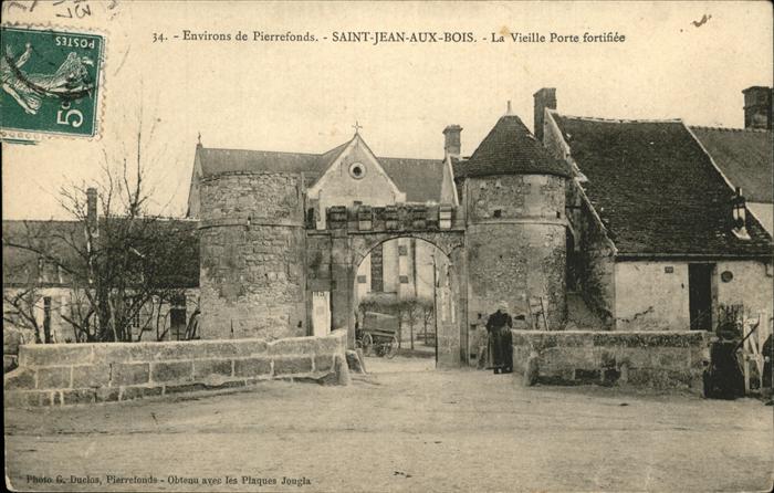 Saint-Jean-aux-Bois Oise la Vieille Porte fortifiee