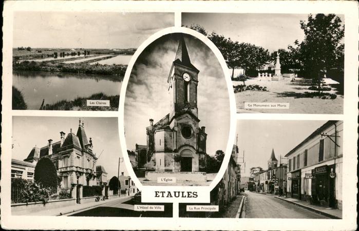 Etaules Rochefort les Claires l_Hotel de ville la rue pri