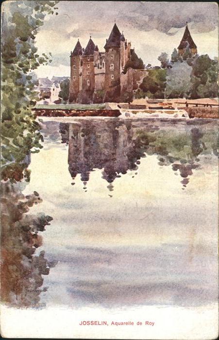 Josselin Aquarelle de Roy