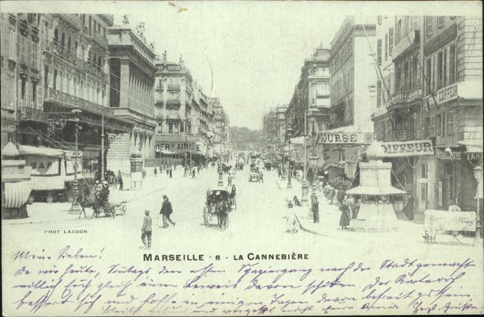 Marseille Bouches-du-Rhone la Cannebiere