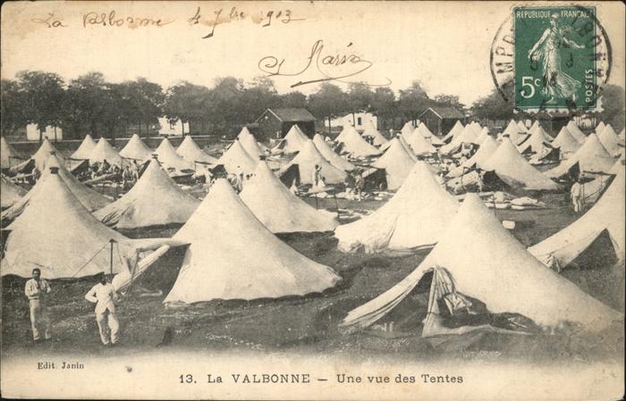 La Valbonne une vue des Tentes