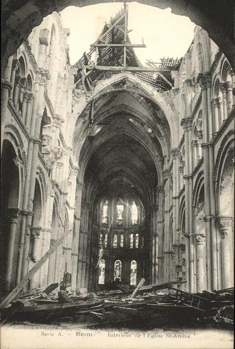 Reims Champagne Ardenne l'Eglise St. Andre