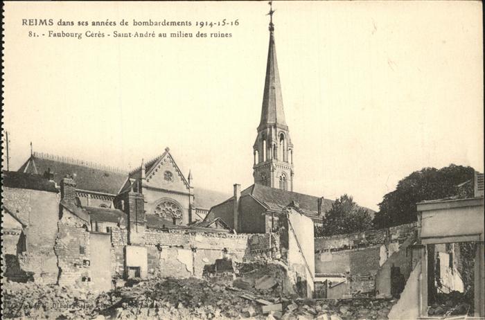 Reims Champagne Ardenne Faubourg Ceres Saint Andre