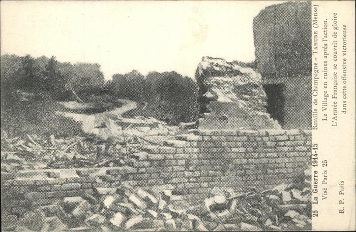 Tahure Bataille de Champagne