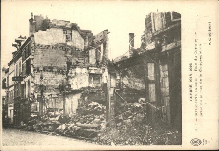 Soissons Aisne rue de Commerce
