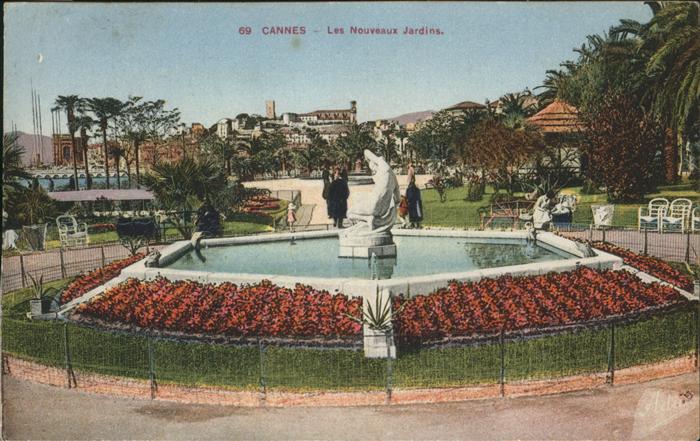 Cannes Alpes-Maritimes Les nouveaux jardins fontaine sculpture