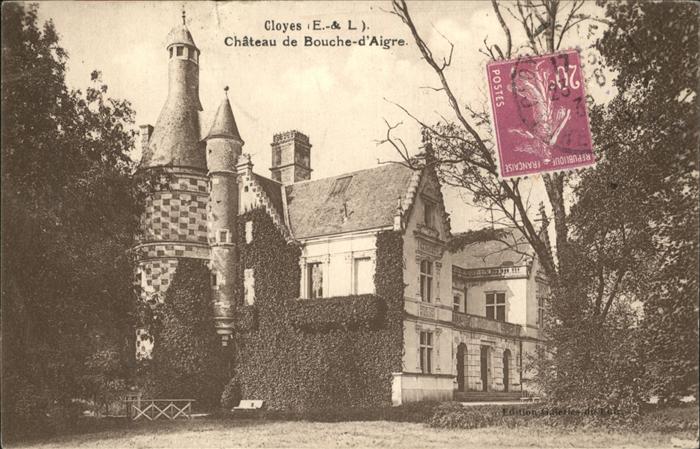 Cloyes-sur-le-Loir Chateau de Bouche d_Aigre Stempel auf A