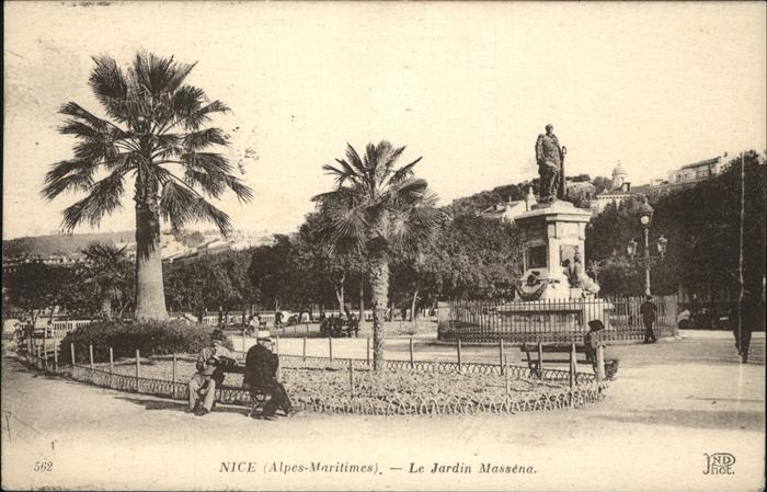 Nice Alpes Maritimes Jardin Massena Monument Statue