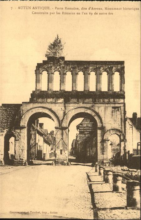 Autun Porte Romaine Monument historique