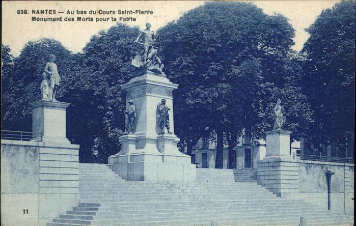 Nantes Loire Atlantique Cours Saint Pierre Monument des Morts p