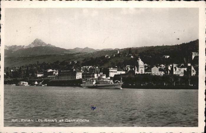 Evian-les-Bains Haute Savoie Lac Leman Dent d_Oche
