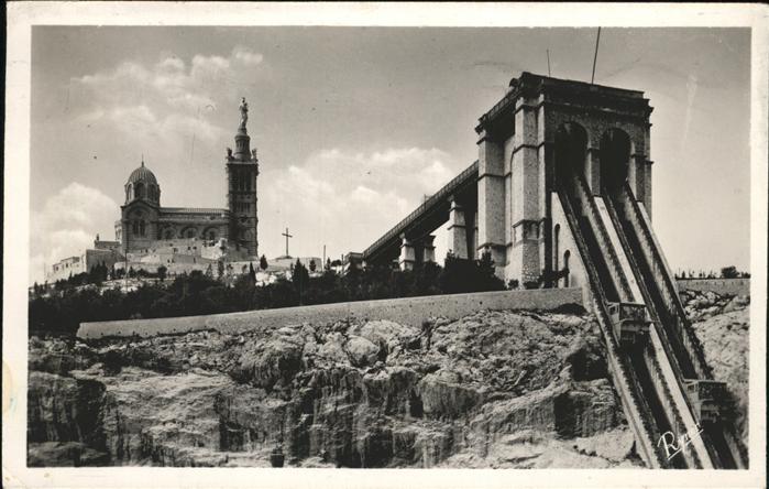 Marseille Bouches-du-Rhone Ascenseur de Notre Dame de la Garde
