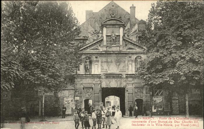 Nancy Lothringen Porte de la Citadelle Statue Duc Charle