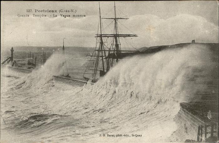 Saint-Quay-Portrieux Grande Tempete La Vague monstre Brandun