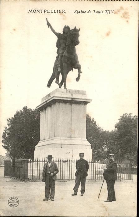Montpellier Herault Statue de Louis XIV monument