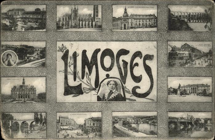 Limoges Haute Vienne Vue partielles chateau pont viaduc