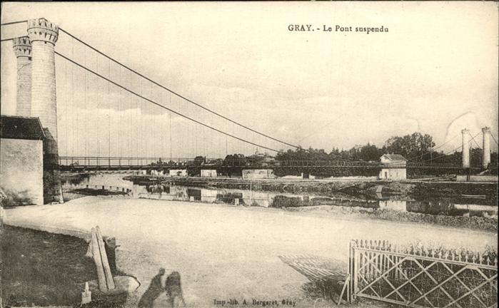 Gray Haute Saone Pont suspendu Hängebrücke